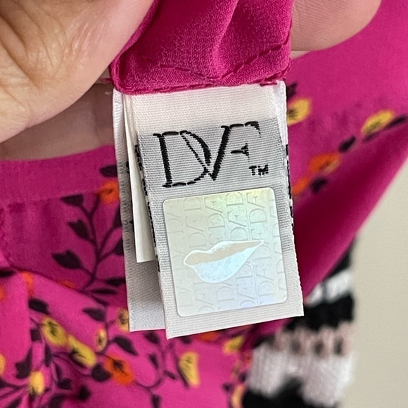 Diane Von Furstenberg Bali Shalimar Trellis Pink Wrap Dress Size 2 New with Tags - Picture 8 of 12